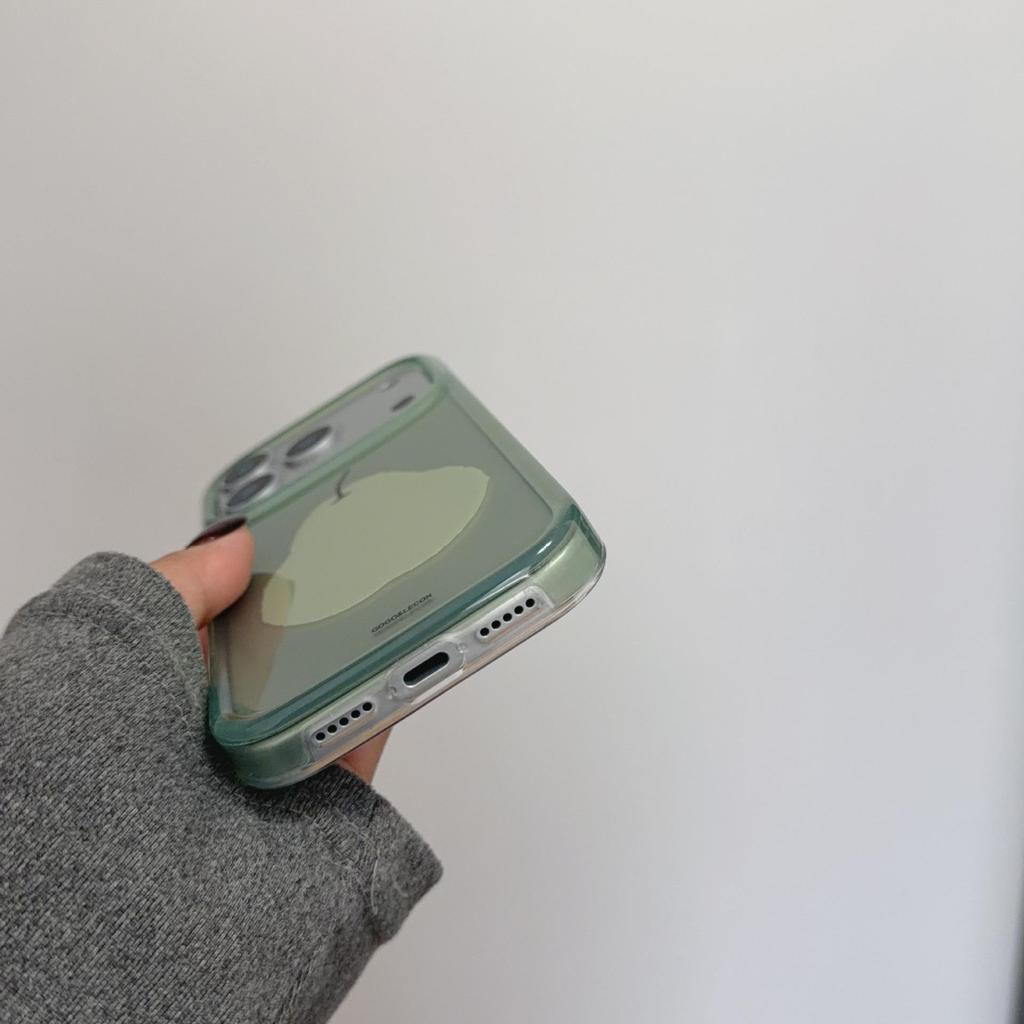 Simple Mambo Green Snow Pear Case for iPhone Models 13-17, iPhone 16 Pro Max, and Apple 15, Double Layer Protection