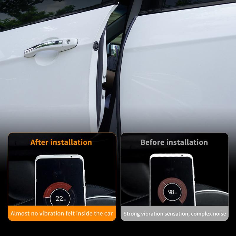 1 Piece Auto Sealant Strips 80Cm Car Door Edge Seal Strip Rubber B-Pillar Weatherstrip Soundproof Dustproof Car Accessories