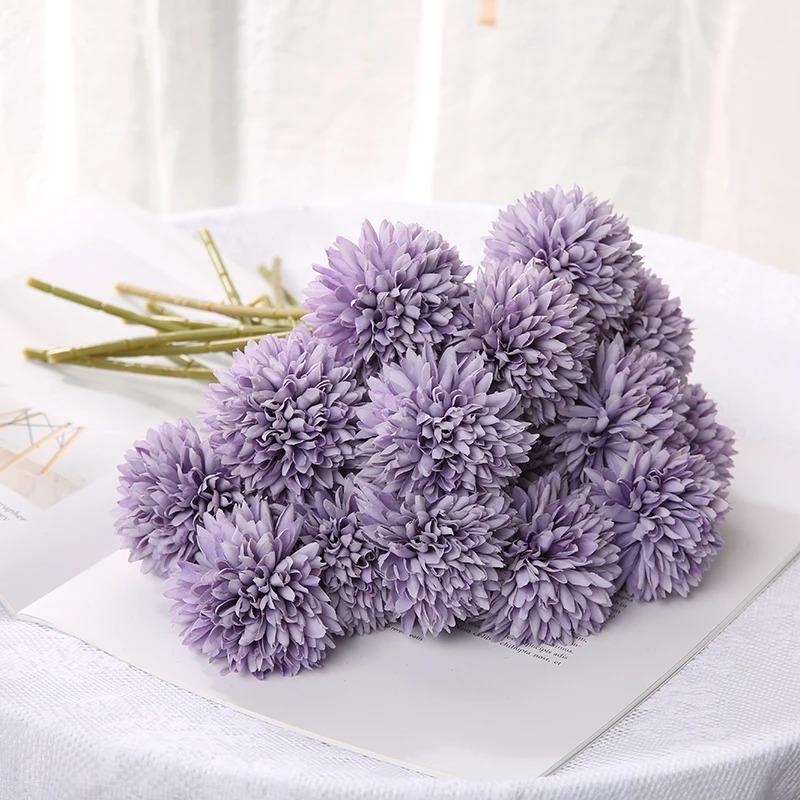 3/6Pc Hydrangea Artificial Flowers Bouquet Boho Home Bedroom Decor Wedding Decoration Craft Vases Flower Arrangement Accessories