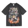 Two-dimensional Animation Ghost Extermination Blade Post Cartoon Peripheral Printing Summer Men's and Women's T-shirts