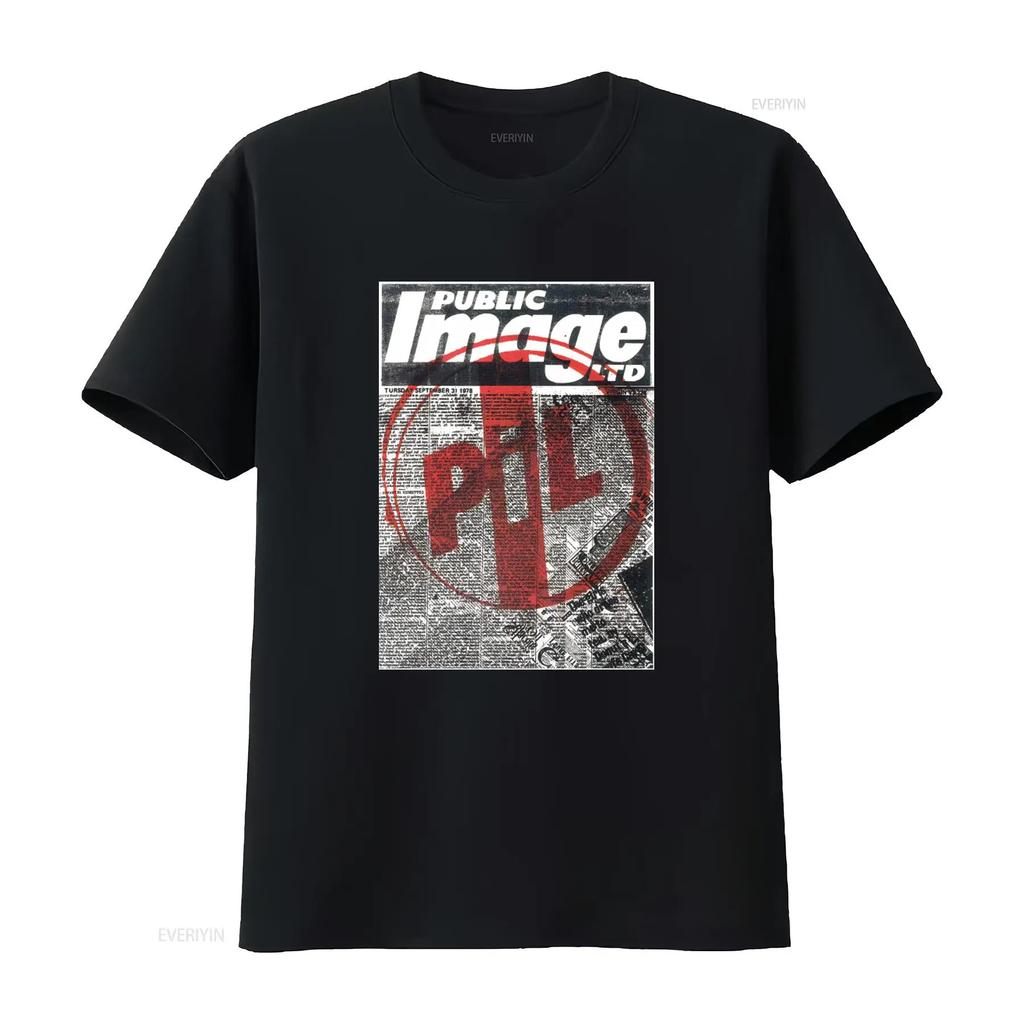 Pil Public Image Ltd Vintage Newspaper Print T Shirt Rockofftrade Merchandise Vintage Slightly Stylish Graphic