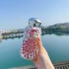 Diamond Thermos Bottle Rhinestone Insulated Pocket Cup Mug Double Wall Vacuum Stainless Steel Water Bottle