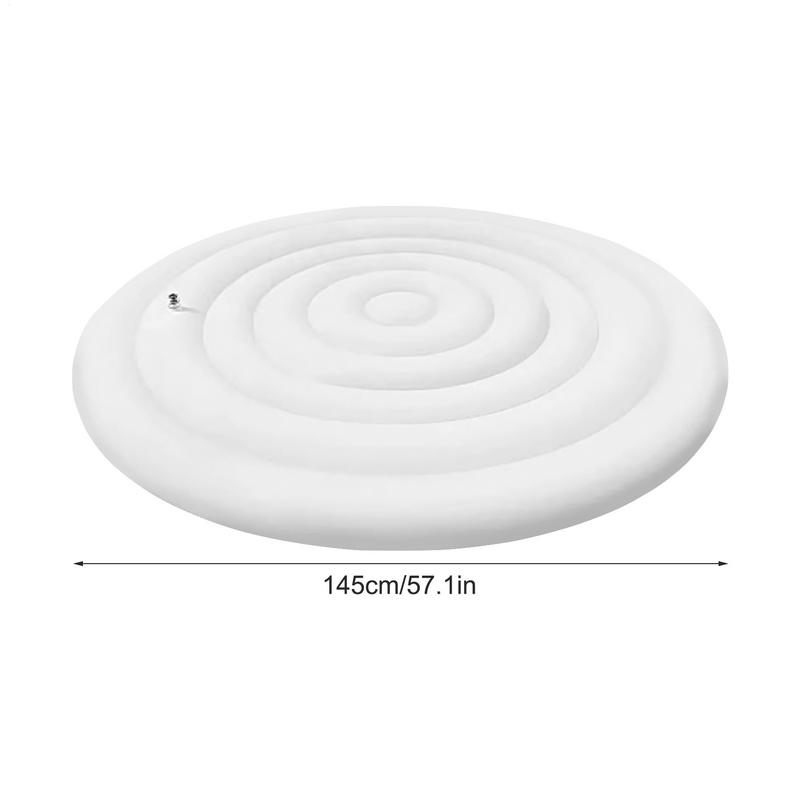 145 Cm Diameter Inflatable Cover Energy Saving Round Hot Tub Lid Outdoor Spa Pool Windproof Rain Overflow Thermal Cover