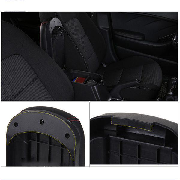Black PU+Plastic Center Armrest Cover for Hyundai Creta