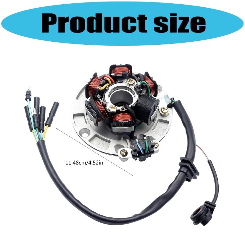 Strong Steel Motorcycle Stator Easy Install Motorcycles Stator Coil Suitable for 140CC 150CC 160CC Bikes