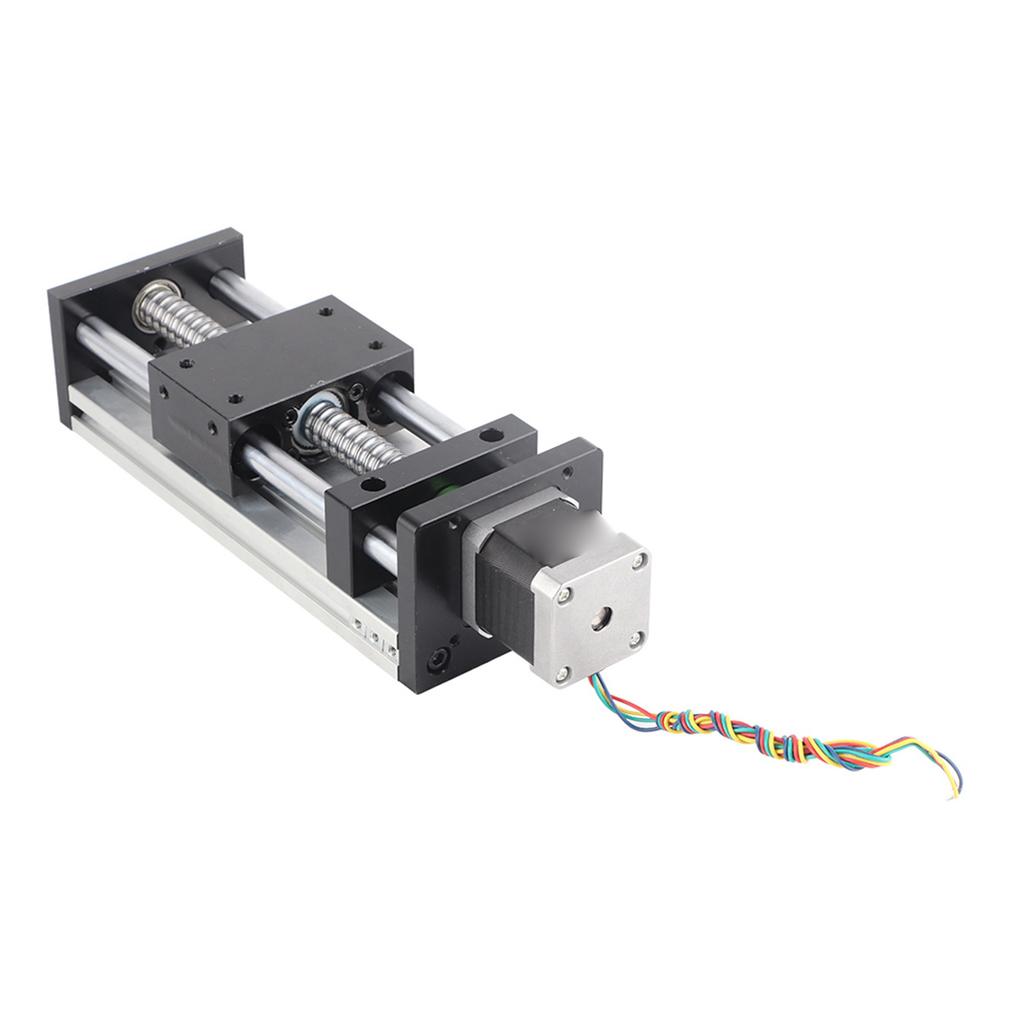 Double Shaft Ball Screw Linear Guide Rail with 42 Motor 100mm Effective Stroke(1605 Ball Screw)