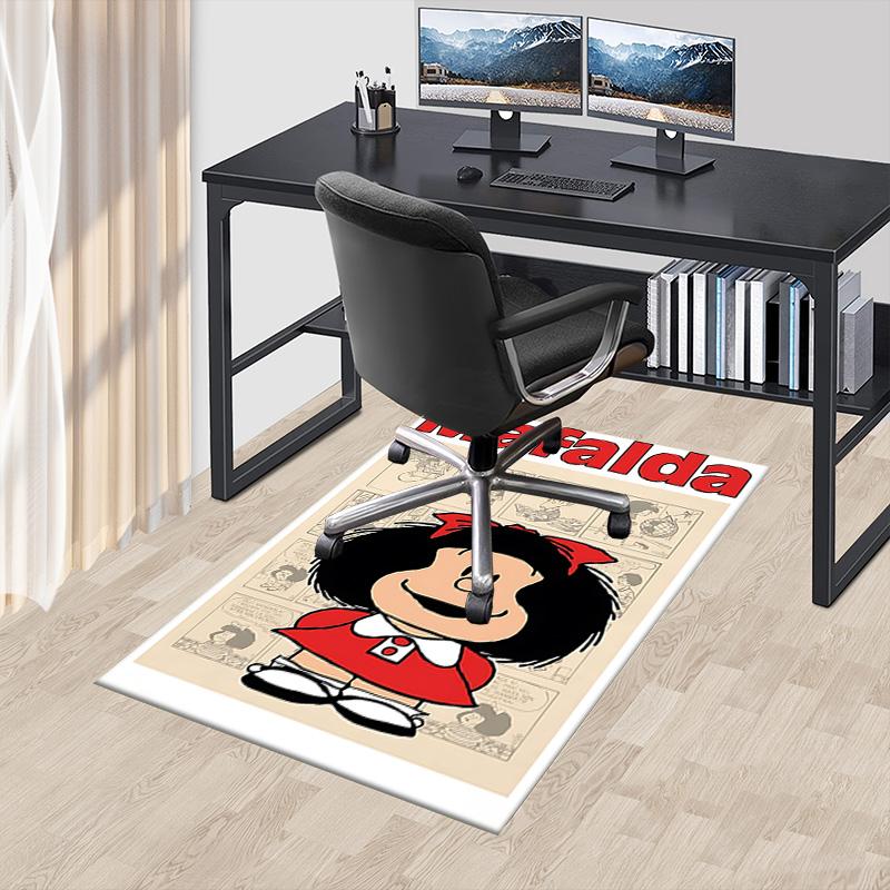 1pc Mafaldas Adventures Comics Carpet for Playroom Bedroom Living Room Sofa Home Decor,kids Game Area Rug Non-slip Floor Mat Y73031