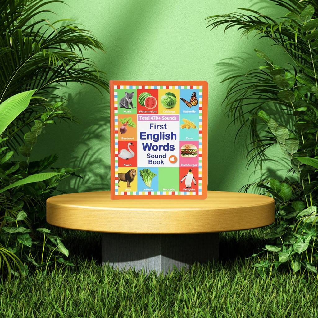 Mein erstes englisches Soundspielzeug – 470+ Wörter, 21 Themen, lustiges Wortspiel, zum Lernen der Phonetik drücken, pädagogische Sprache