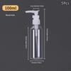 Empty Plastic Shampoo Lotion Pump Bottle Food Grade Safe Leakproof Dispenser for Home Bathroom Travel Use