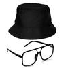 7pcs Hip Hop Costume Kit 80s/90s Outfits Cool Rapper Accessories Sunglasses Gold Plated Dollar Sign Chain Rings Necklace