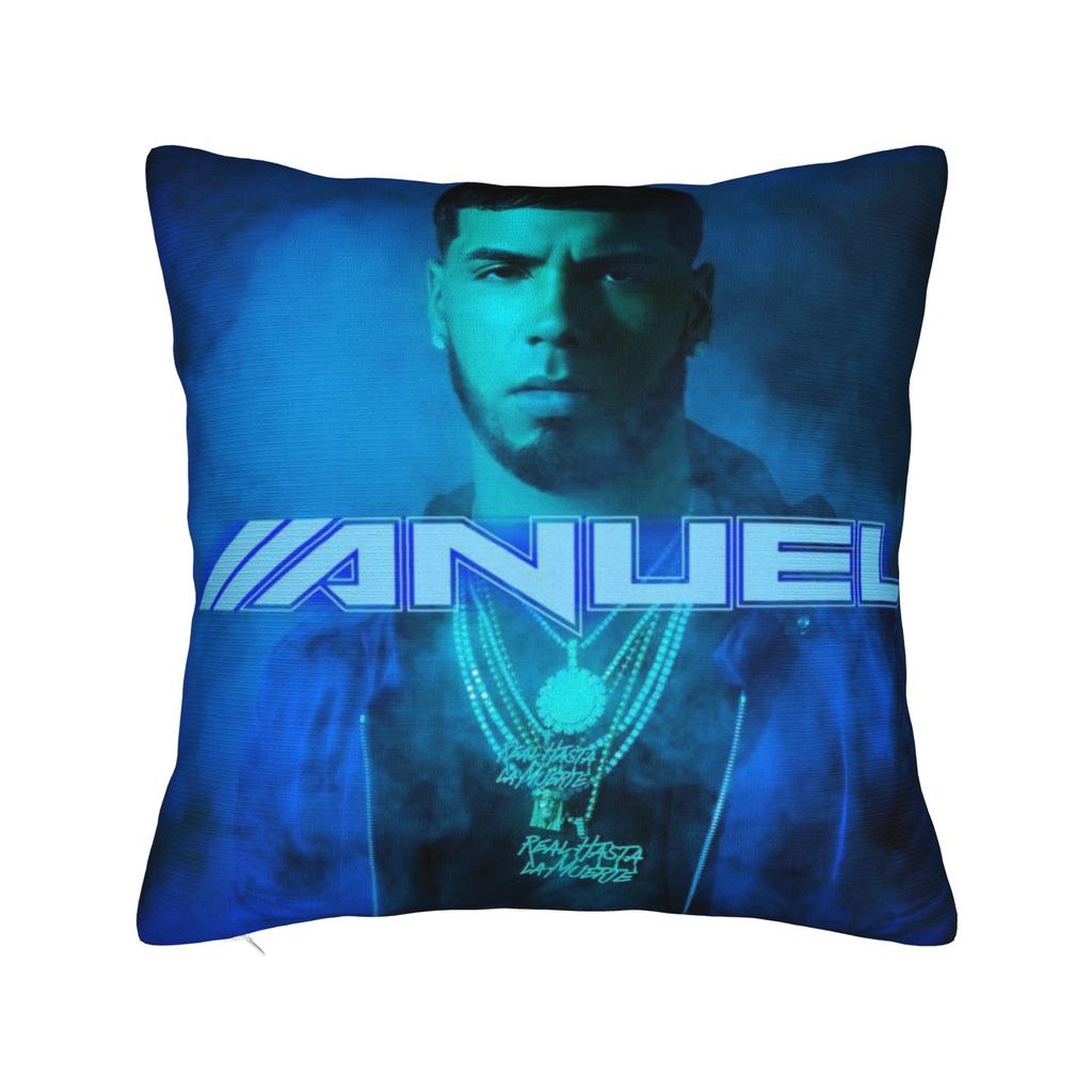 Heimdeko Real Hasta La Muerte Kissenbezüge Zubehör Real Until Death Anuel AA Merchandise Kissenbezug Quadratisch Mehrere Größen
