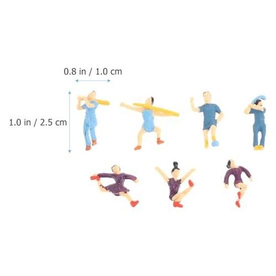 12-piece plastic miniature human figure set safe odorless props garden layouts usable school projects party decorations.