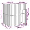 VidaXL Dog Niche with Light Grey Roof Galvanized Steel, Dog Cage, Dog Shelter, Pet Cage 172364