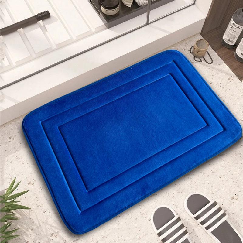 Tappetino Ingresso Bagno Antiscivolo Goffrato in Pile di Corallo