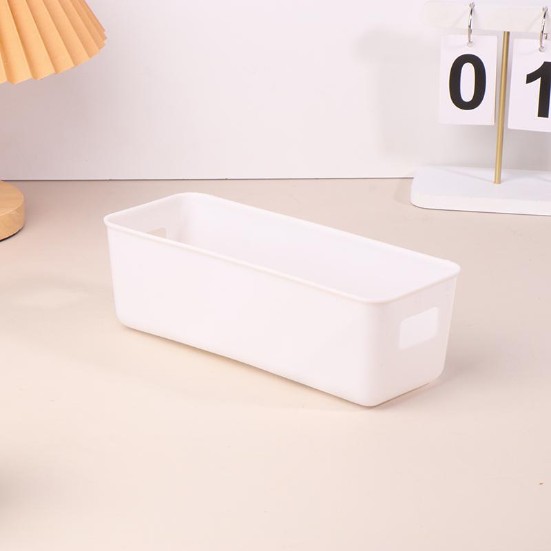 1 Stück Desktop-Aufbewahrungsbox für Schreibwaren Weiß Toilettenartikel Kosmetik Verschiedenes Kunststoff-Aufbewahrungs-Organisationsbox Schubladen-Organizer