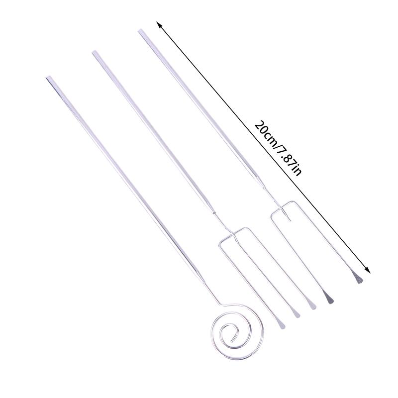 Stainless Steel Candy Dipping Fork Irregular Shaped Cheese Fondue Culinary Decorating Fork Long Handle Chocolate Dipping Tool