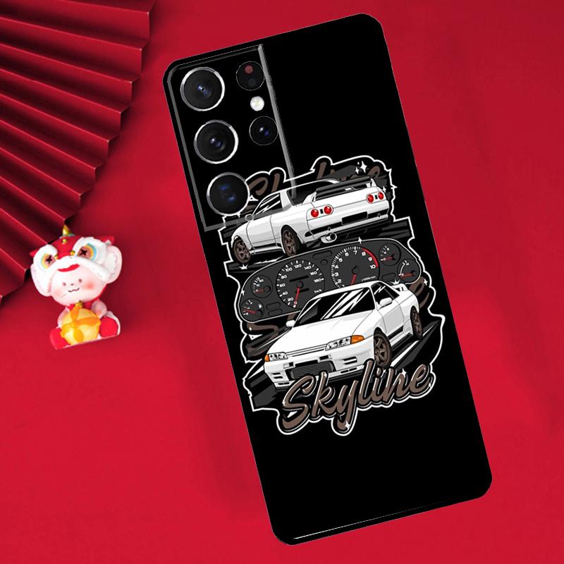 Skyline Gtr R32 Funda For Samsung Galaxy S24 S23 S22 Ultra Plus S20 S21 FE S8 S9 S10 Note 10 20 Ultra Case