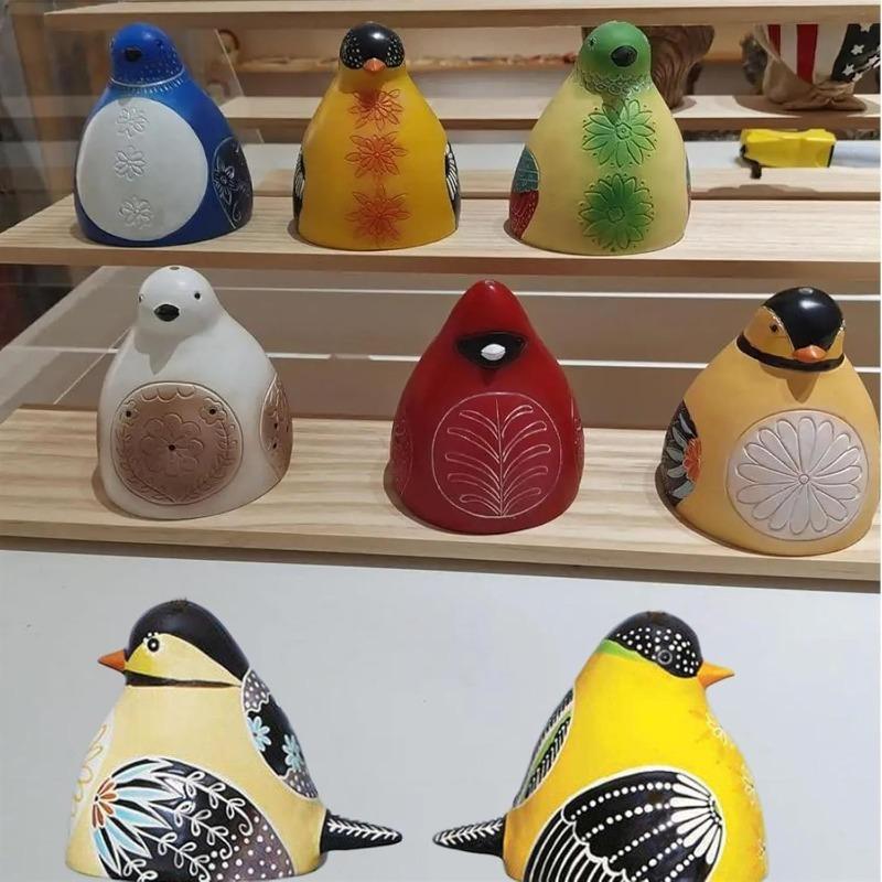 Für Wandfenster Tür Hängende Dekoration Einweihungsgeschenk Windspiel Harz Süßer Vogel Windglocke Hängende Ornamente Vogelglocken Windspiele