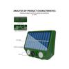 Solar Powered Ultrasonic Animal Repellent 500mAh Animal Deterrent Repellent USB Charging for Repel Mouse Coyote Fox Deer