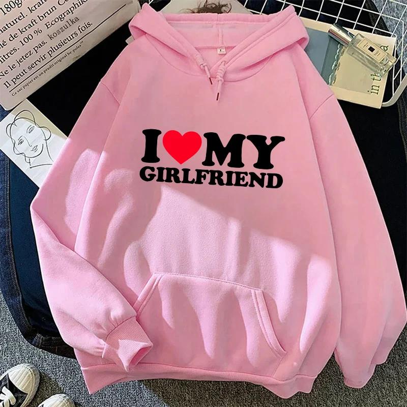 2025 Heißer Verkauf Paar Hoodie Klassische Liebe BF GF Bedrucktes Sweatshirt Alle Jahreszeiten Mann Frau Zuhause Outdoor Lässig Sportlich Lockerer Pullover