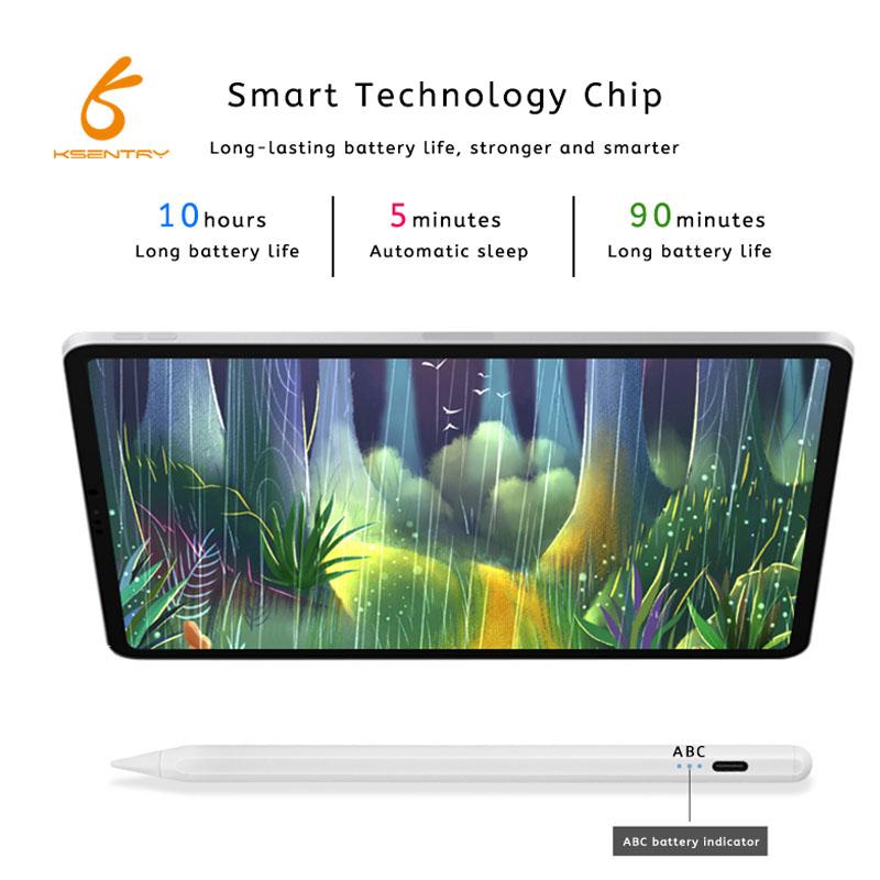 High Precision Tip Active Touch Palm Rejection Smart Stylus Pen for Apple Ipad USB-C Stylus Pen