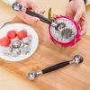 1PC Multi functional ice cream scoop Stainless steel double headed fruit ice cream scoop Watermelon Ball Digger Kitchen tools