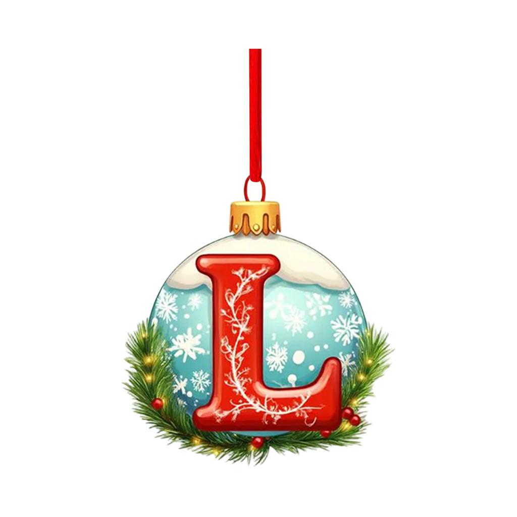 2D Christmas Decoration Pendant Christmas Tree Tag Theme Party Crafts Ornament