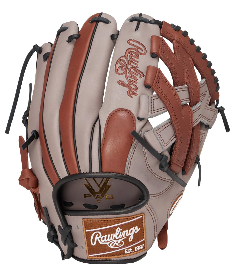

Rawlings Hyper Tech Color Sync All-Round Baseball Glove GR6HTCN65 Gray Brown 11.75 Inches Left-Hand Throw