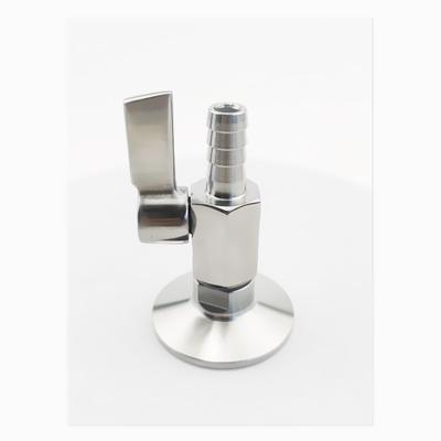 Tri-clamp Wine Outlet Valve Adapter With 7---20mm Hose Barb,Homebrew Drainage Valve Flange OD25.4 Or 50.5mm Stainless Steel 304