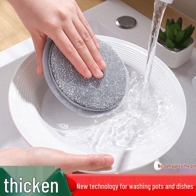 4-Pack Double-Sided Oil-Absorbing Kitchen Sponge Brush