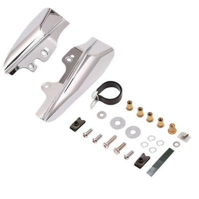 Authentic 1 Set For Touring Street Electra Glide Road King FLHR 2001-2008 Silver Mid Engine Mid Rack Air Deflector Heat Shield P