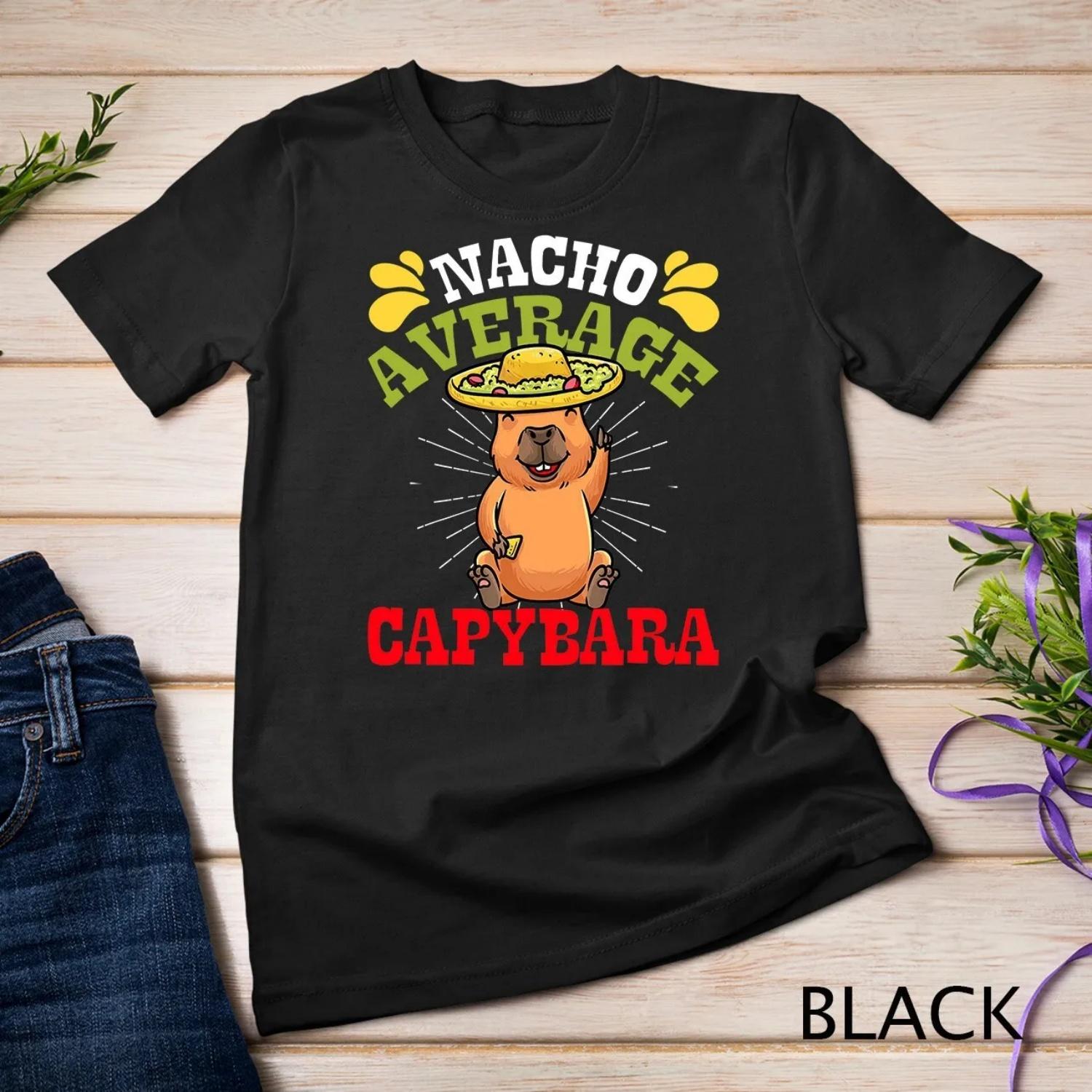 Nacho Average Capybara Cinco De Mayo Men Boys T Shirt S