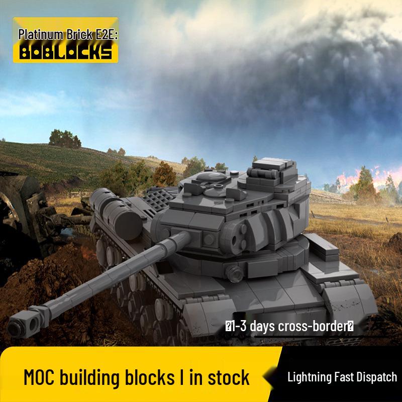 WWII IS-2 Heavy Tank Model Building Blocks Display Piece IS-2 Heavy Tank