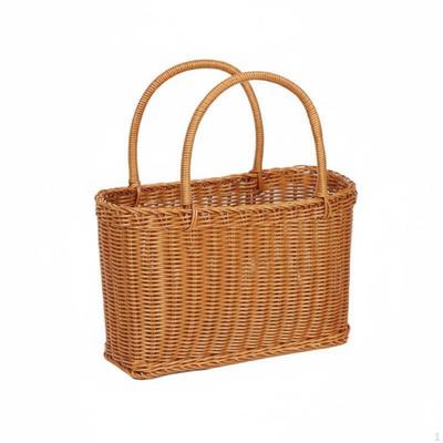 Rattan Outdoor Korb Handgeflochtenes Design Einkaufen Mehrzweck