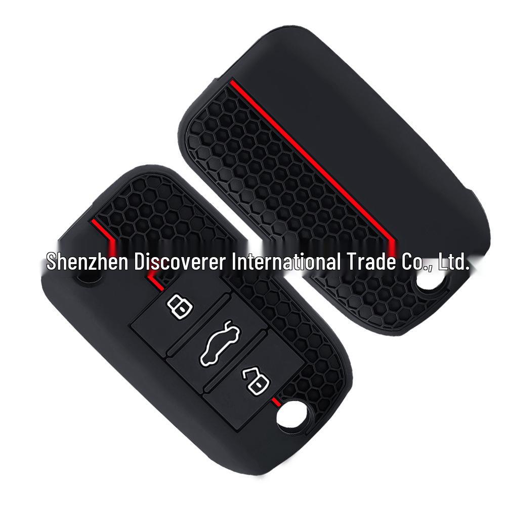 3-Button Honeycomb Pattern Silicone Key Cover for MG GS, MG5, MG7, Ruixing, Roewe 350