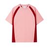 250g Heavyweight Combed Cotton Short Sleeve Color Block Round Neck T-shirt for Men & Women
