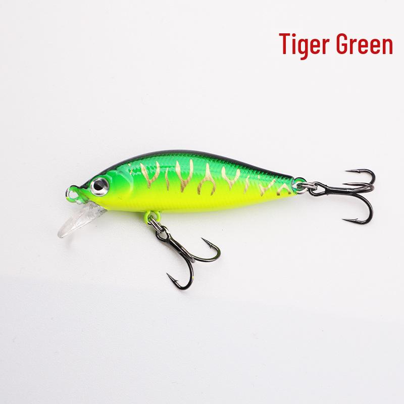 Lure Micro Minnow 5cm 3.2g, Long Cast Sinking Wobbler, Redeye Mandarin Fish Bass, All Water Layers