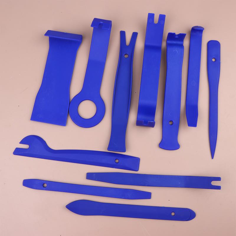 

11Pcs Trim Removal Tool Set Clip Plier Upholstery Remover Nylon Car Panel Removal Set With Portable Storage Bag 11pcs синий