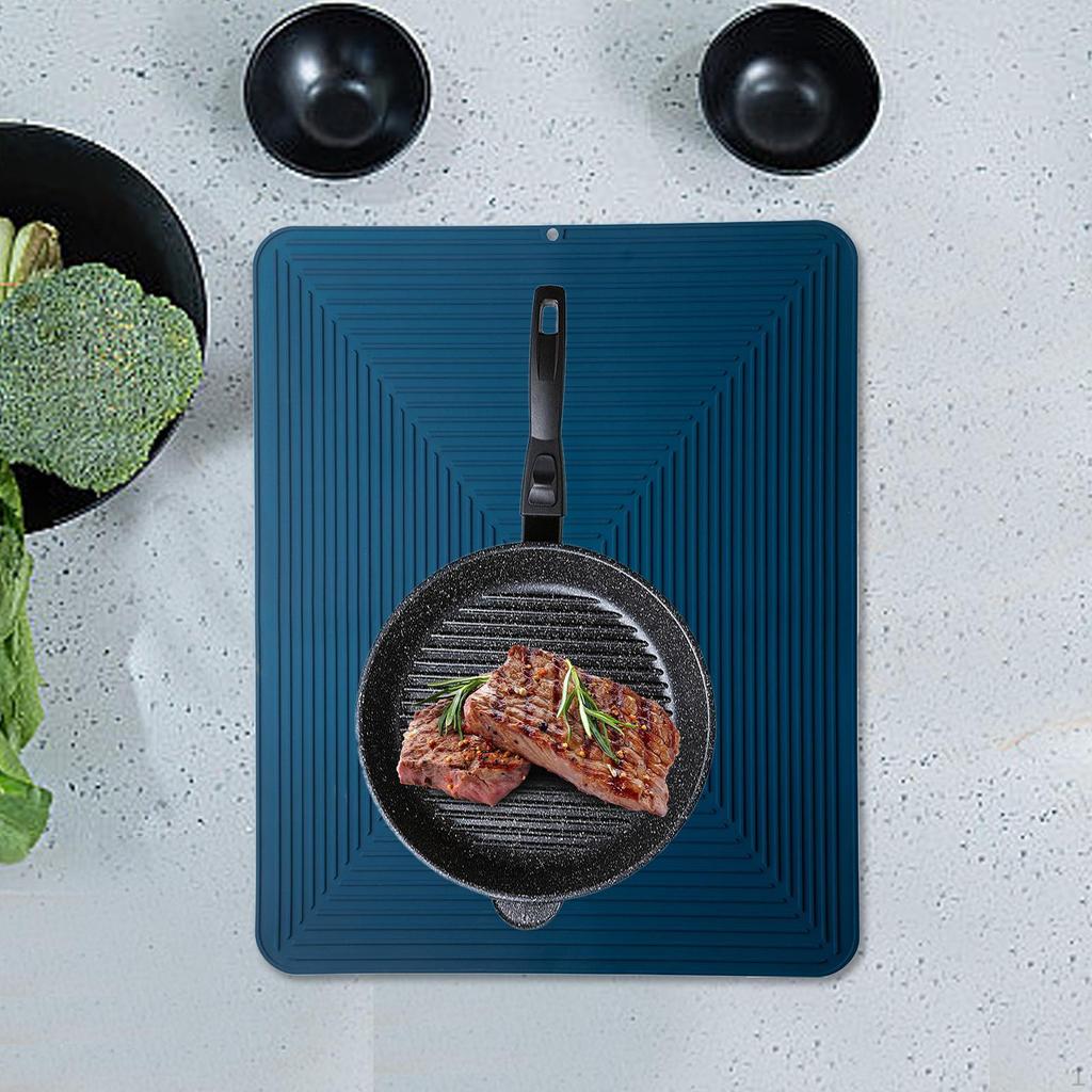 Flexible Silicone Pot Mat for Kitchen Countertop Heat Protection