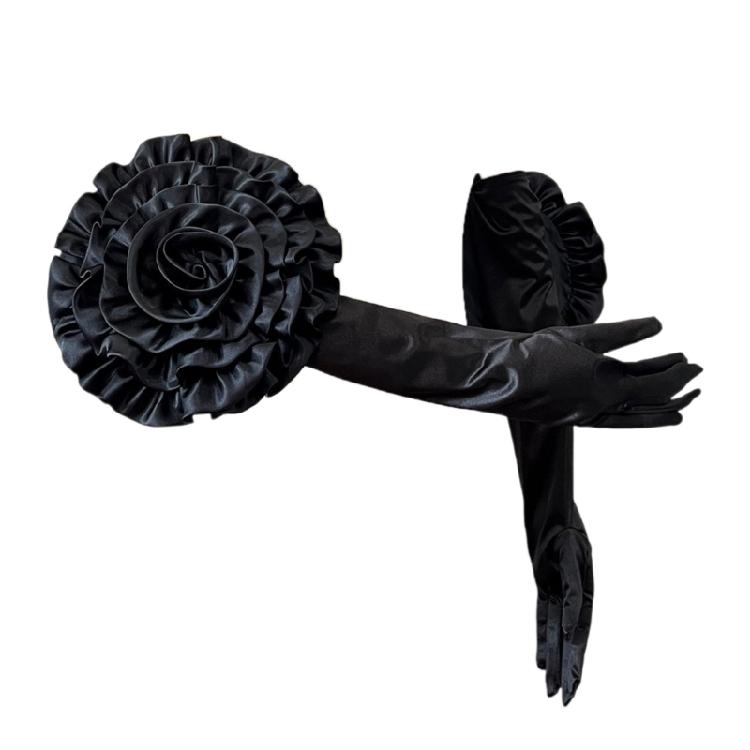 Evening Galas Dress Gloves Lady Stage Performances Elbow Length Wedding Gloves