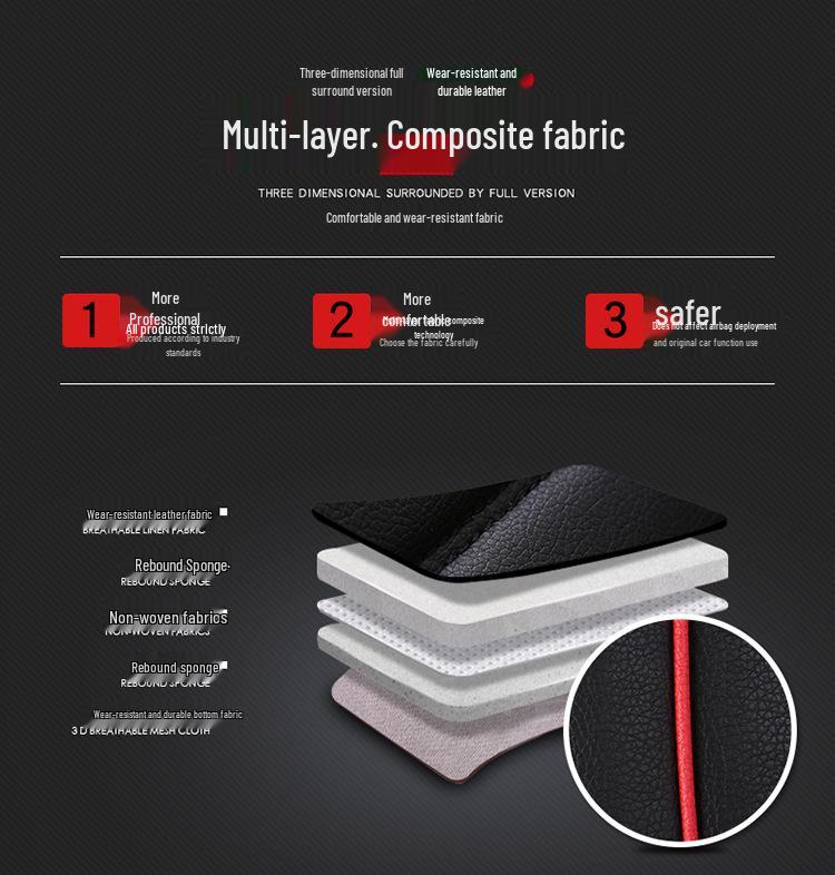 2025 Universelles Voll-/Halbwickel Leder Cartoon Autositzkissen für alle Jahreszeiten