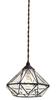 Interform LT-9685 Roanne Pendant Light (Bulb Not Included, Sold Separately) Glass Lighting Stained Glass