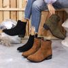 Niche Retro Style Casual Versatile Rough Heel Martin Boots Children's Women's Short Boots Autumn and Winter New Models