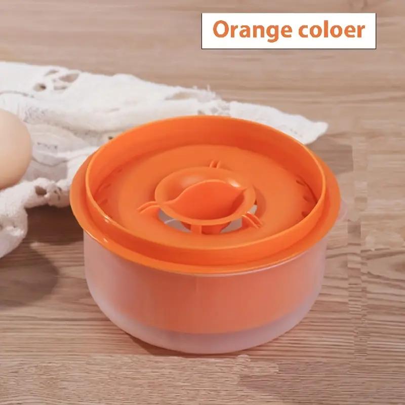 

Сепаратор яичного белка большой вместимости, Фильтр для отделения яичного белка и желтка, Разделитель яиц, Кухонный гаджет 1PCS оранжевый
