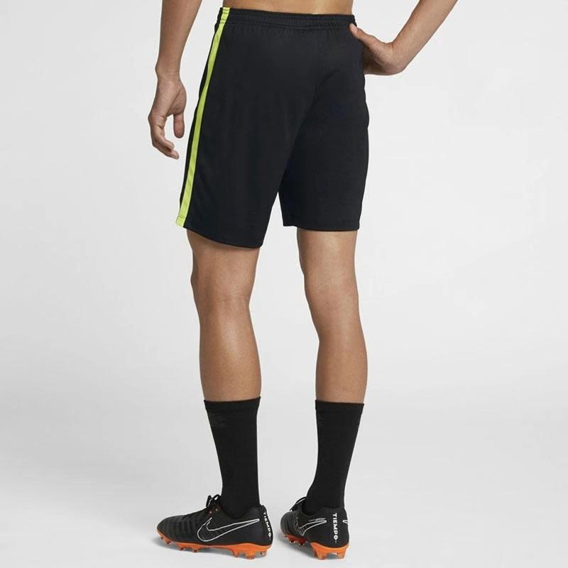 New Nike Sports Shorts Men's Black Neon Yellow 832900-018