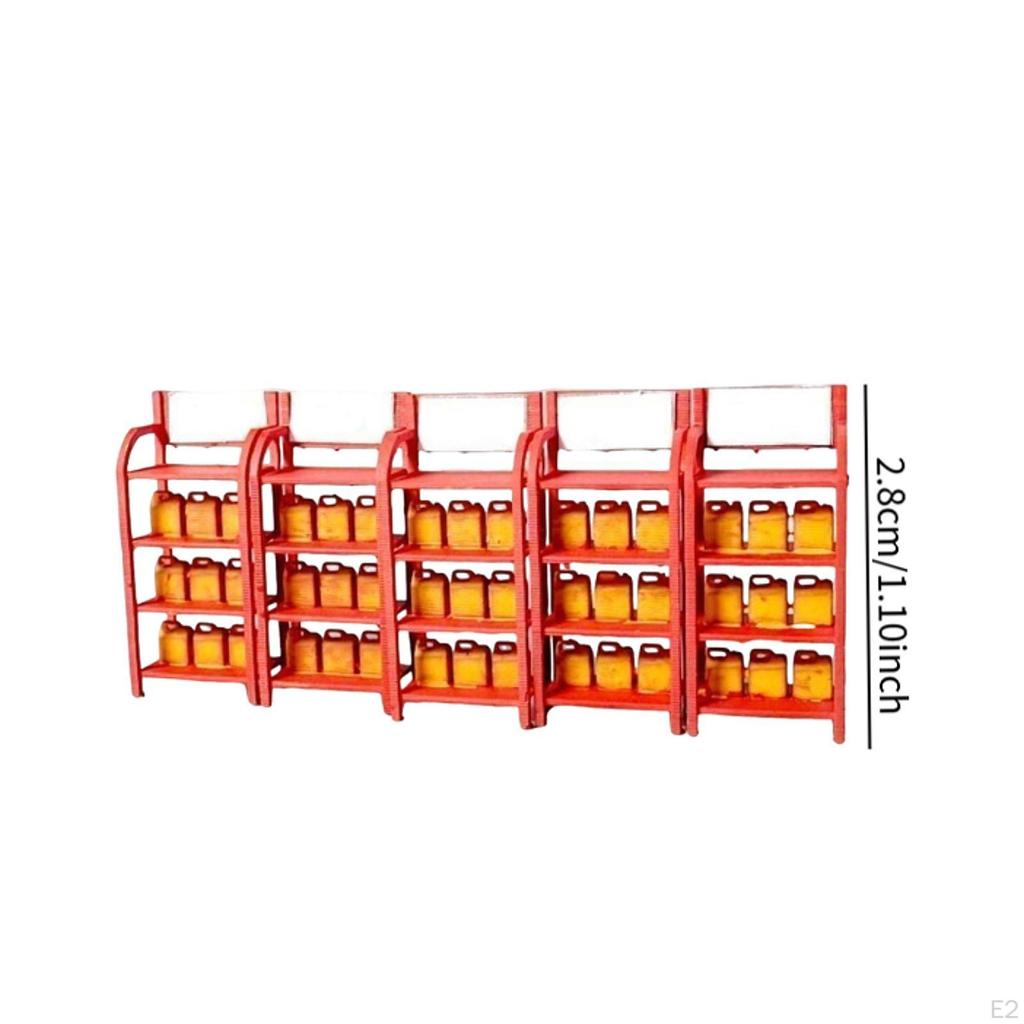 Garage Oil Barrel Rack Model 1:64 Decor Simulated Miniature Auto Repair Tool