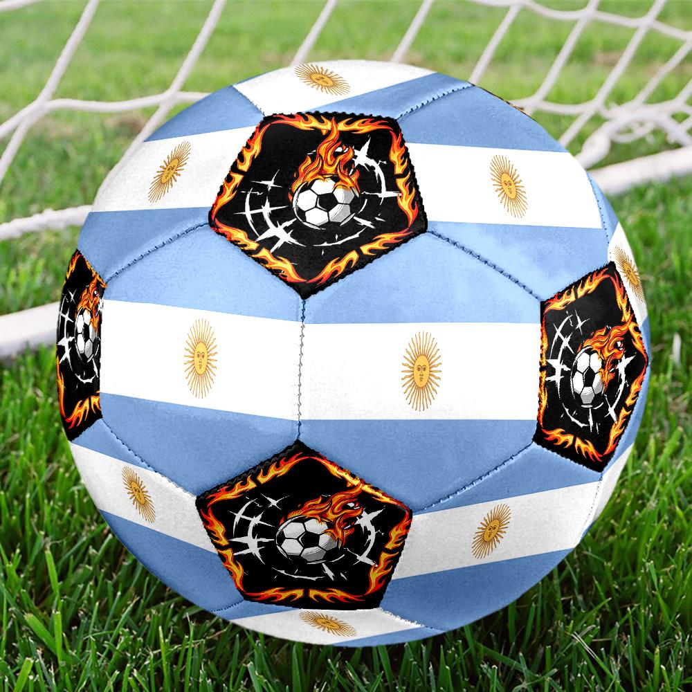 1pc Argentina Sports Theme Size 5 Soccer Ball Professional Match Training Football Indoor &Outdoor Sports Ball Lightweight Durable c6646
