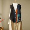 Retro Knitted Vest Cardigan Autumn Winter Loose Small Sweater Tank Women Outwear Sweater
