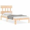 VidaXL Bed Frame with Headboard 90x200 Cm Solid Wood 3193581