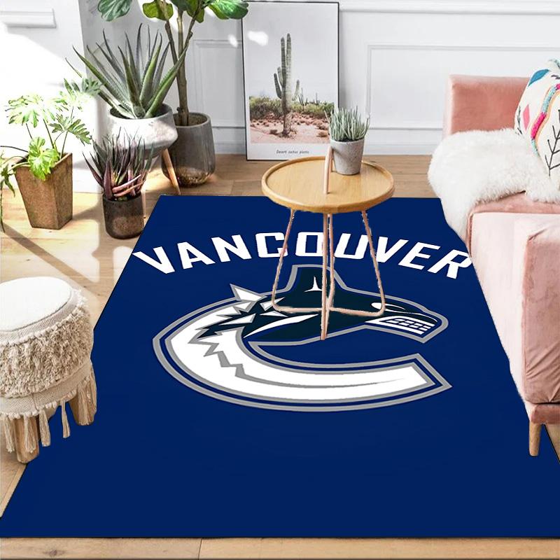 Vancouver Hockey Art Area Rug Suitable for Indoor And Outdoor,Carpets for Kitchens, Homes, Offices, Living Rooms,Home Decor,Christmas Gift